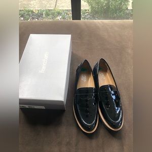 Black Patent Leather Loafers Size 8